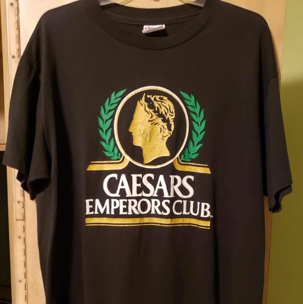 Vintage Caesars Emperor Club T shirt/ Caesars Palace Hotel
